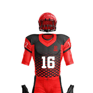 Uniforme de Fútbol Americano Estampado al por Mayor de Alta Calidad y Bajo Precio, Hecho de 100% Poliéster, Transpirable, Duradero y Personalizable - Product Image 4