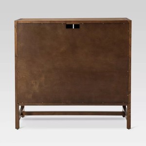 Armoire d'appoint en bois et rotin à 2 portes personnalisée en usine de 2025 Offre Spéciale - Product Image 5