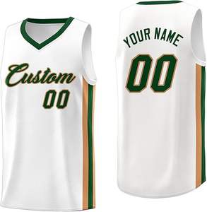 Camiseta de Baloncesto Reversible Personalizable Unisex, 100% Poliéster, Impresa, Transpirable, de Secado Rápido y Antibacteriana - Product Image 2