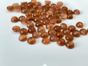หินซันสโตนธรรมชาติทรงกลม Cabochon 6มม. AAA - Product Image 4
