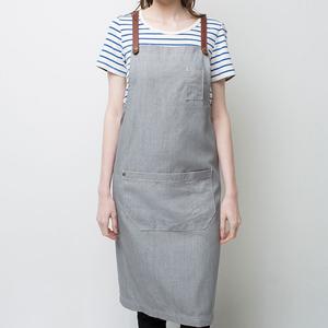 Premium <b>Denim</b> Barber <b>Apron</b> with Custom Print - Modern Work <b>Apron</b> with Pockets - Ideal for Hair Artists <b>Aprons</b> - Product Image 6
