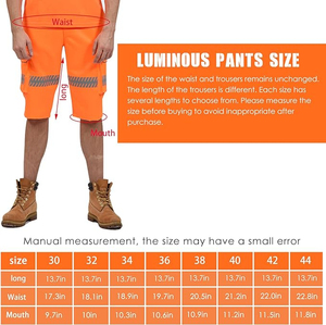 Short de travail pour hommes à séchage rapide de haute qualité 100% Polyester résistant au feu motif solide Style High Street - Product Image 5