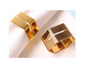 Vente chaude porte-anneau de serviette en métal argent/doré pour l'artisanat forme ronde meilleure qualité utilisation à la maison et de mariage - Product Image 4