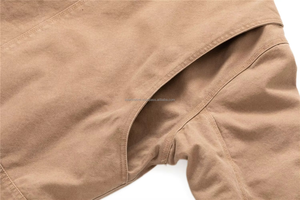 Custom Designed Unisex Winter Canvas <b>Mandarin</b> <b>Collar</b> Washed Thin <b>Jacket</b> with Padding for Workwear and Outdoor Activities - Product Image 5