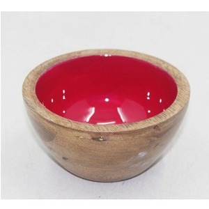 Wooden <b>Bowl</b> Handmade Mixing <b>Bowls</b> Round Shape Different Size <b>Bamboo</b> Wooden Dessert <b>Bowls</b> for Wholesaler - Product Image 2