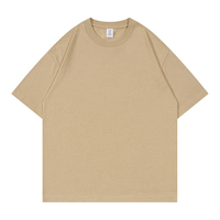 Mode surdimensionné épais lourd hommes t-shirt surdimensionné Vintage poids lourd t-shirts pour hommes en gros décontracté Streetwear personnalisé