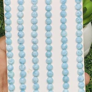 Alto grado AAA 8mm Natural Larimar cabujón IGI certificado piedras preciosas semipreciosas fabricación de joyas piedras preciosas sueltas calibradas - Product Image 1