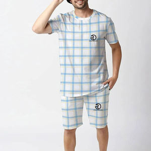 Unisex Custom Brand Cut and Sew T-Shirt and <b>Shorts</b> Set New Style Twin for Men for Summer - Product Image 4