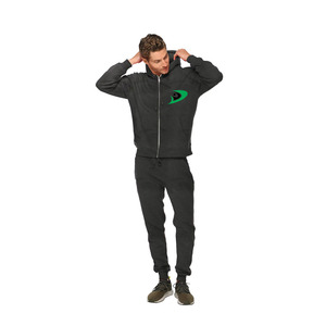 Chándal liso 2025 con cremallera para hombre, rompevientos, impermeable, ropa informal, conjunto de estilo Foe, ropa deportiva de algodón Unisex, chándal para hombre - Product Image 1