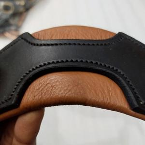 Beautifully shaped custom made crystals decorative <b>padded</b> leather horse halter in full cob over size at factory price India - Product Image 3