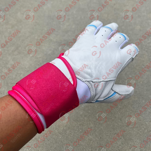 Gants de frappeur à doigts entiers de haute qualité pour les joueurs de baseball Logo personnalisé et design Gants de baseball et softball en cuir véritable - Product Image 4