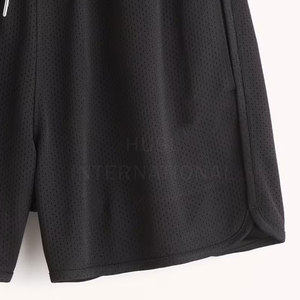 <b>Men's</b> Casual Solid Pattern Fitness Gym <b>Shorts</b> Sale Lightweight Breathable Polyester Mesh Mid Waist Drawstring 7 Inch <b>Zip</b> Pockets - Product Image 5