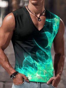 Débardeur pour hommes pour le sport, la salle de sport et l'entraînement Débardeur pour hommes de couleur unie, imprimé et personnalisé de haute qualité à vendre - Product Image 2