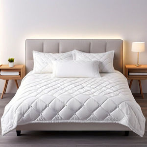 Protector de colchón impermeable laminado de TPU de algodón certificado, alfombrilla de cama acolchada, bordes ajustados elásticos, llama antibacterias - Product Image 2