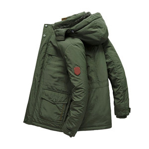 Chaqueta Parka Otoñal para Hombre 2025, Diseño Largo y Transpirable con Capucha, Cierre de Cremallera, Resistente al Viento, Lona de Alta Calidad de Pakistán - Product Image 2