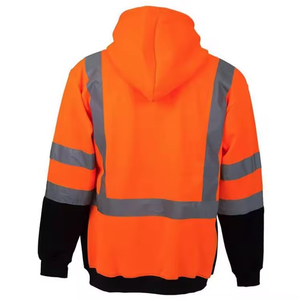 Veste de travail d'hiver en polyester OEM à prix avantageux, imperméable, réfléchissante, haute visibilité, avec logo personnalisable - Product Image 5