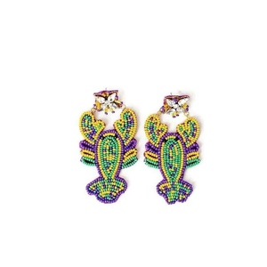 Pendientes de Cuentas Hechos a Mano para el Mardi Gras, Ligeros y Cómodos para Usar Todo el Día, Joyería de Moda para Festivales, Venta al por Mayor, OEM 2026 - Product Image 2