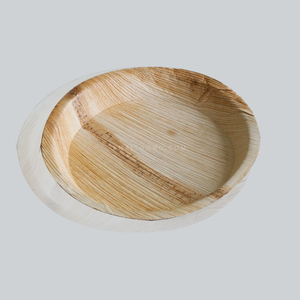 Assiettes rondes en feuilles de palmier Areca Naturelia Combo (48, 10 pouces et 7 pouces) |   Élégant, 100% biodégradable, naturel et respectueux de l'environnement - Product Image 3