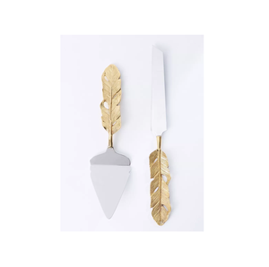 Serveur de gâteau avec pièce de conception de poignée d'aile en laiton pour serveur de coupe de gâteau de mariage avec le meilleur design poli et unique - Product Image 1