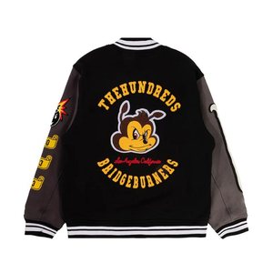 2025 haute qualité personnalisé Chenille broderie hommes collège université veste col montant hiver haute rue 100% coton OEM - Product Image 6