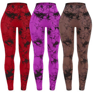 OEM High Knitted Leggings <b>Women</b> Sportswear Yoga Pants Compression Workout Gym <b>Tights</b> Custom Logo Factory Direct Wholesale - Product Image 1