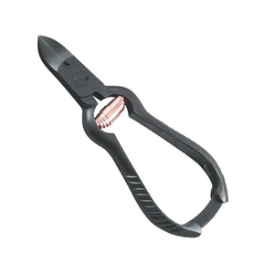 Ensemble de manucure professionnel de haute qualité avec des outils de pédicure de coupe-ongles en acier incarné en acier noir pour les doigts - Product Image 1