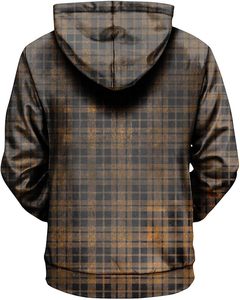 Manteau à capuche en coton 100% pour hommes avec imprimé polaire chaud pull décontracté grande taille avec poche doublée - Product Image 2