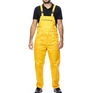 High Quality Cotton Customizable Breathable Hi Vis Safety <b>Men's</b> Work Coverall Dungaree Overall <b>Bib</b> Latest Arrival - Product Image 1