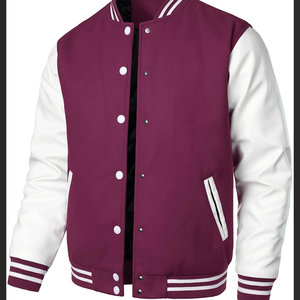 Cuello redondo Botón cubierto Ropa al aire libre Estilo casual Productos pesados Chaqueta universitaria de longitud regular para hombres Chaqueta de hombre - Product Image 3