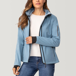 Vestes Softshell Imperméables en Toile pour Hommes, Col Montant, Multi-Poches, Fermeture Éclair, Épaisses, pour le Travail et la Randonnée Hivernale - Product Image 2