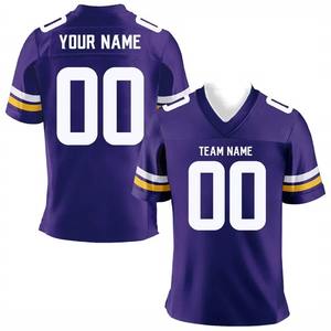 Maillot de football américain scolaire, uniforme, polyester 130GSM, vêtements de sport légers, vente en gros - Product Image 4