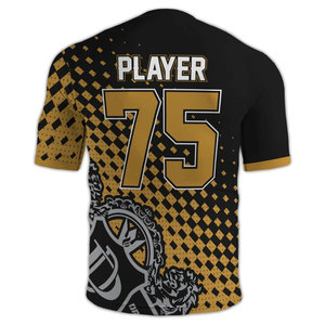 Camisetas de Fútbol Personalizadas al por Mayor, Transpirables, Sublimadas, de Manga Corta, Tallas Grandes, 100% Poliéster, para la Temporada de Invierno - Product Image 2
