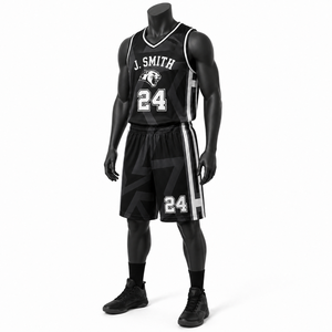Custom Basketball Uniform Set Men Sublimated Jersey Shorts Breathable <b>Polyester</b> Mesh Team Sports Kit Personalized Name - Product Image 6
