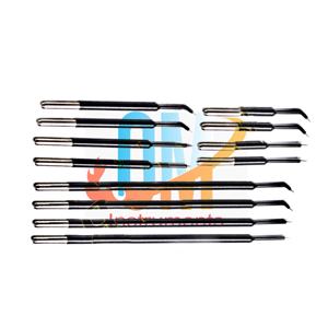 Ensemble d'aiguilles de micro-dissection réutilisables OldMed Instruments Top Colorado 5 cm 12 cm droites/angulaires en acier inoxydable, pince électrique - Product Image 5