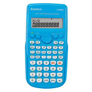 <span class=keywords><strong>Calculatrice</strong></span> scientifique Comix C-85MS, 12 chiffres, 240 fonctions, écran LCD 2 lignes, protection d'écran, fonctionne avec piles bouton - Product Image 2