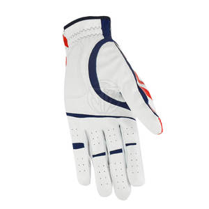 En stock, gants de golf en cuir de haute qualité, couleur personnalisée, pour hommes, respirants, évacuant l'humidité, design à doigts complets, prix bas - Product Image 4