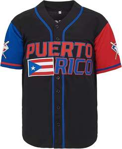 Uniformes de béisbol personalizados de alta calidad 100% poliéster con bordado nombre Número Logo Jersey transpirable para deportes - Product Image 2