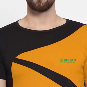 เสื้อยืดสำหรับผู้ชายผ้าคอตตอนมัดย้อมเสื้อยืดทรงหลวมโอเวอร์ไซส์ใหญ่พิเศษแบบเปิดไหล่100% ออกแบบได้เองผ้าฝ้าย100% - Product Image 5