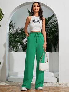 Pantalones informales de moda para mujer hechos a medida, producto de tendencia superior, pantalones cómodos para correr de lana de algodón para mujer a la venta - Product Image 6