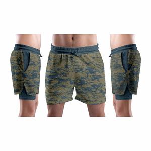 Best <b>Men's</b> High Street <b>Knee</b> <b>Length</b> Casual Summer <b>Shorts</b> Elastic Waist Quick Dry Spandex/Polyester Solid Pattern Sublimation - Product Image 1