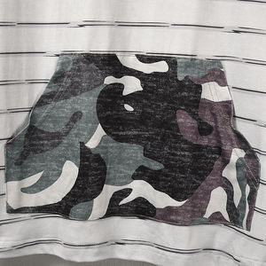 Sudadera con capucha de forro polar para mujer, estilo casual, con cuello tipo bufanda, cordón ajustable, diseño de camuflaje con empalmes, bordado 3D, mangas cortas y bolsillos, corte holgado - Product Image 5