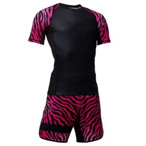 Rashguards à manches courtes pour hommes de taille personnalisée Chemises compressées de haute qualité pour MMA et BJJ Swim - Product Image 6