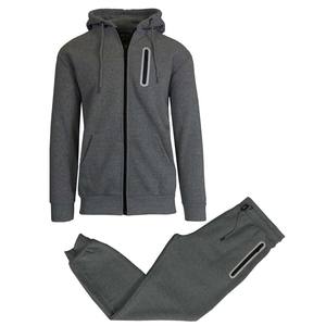 Conjunto de Sudadera con Cremallera y Pantalones Deportivos para Hombre, Invierno, Poliéster/Algodón - Product Image 2