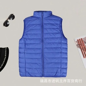 เสื้อกั๊กคอตตอนคอปกตั้งอเนกประสงค์สำหรับฤดูหนาว, เสื้อกั๊กแขนกุดคอตตอนสำหรับผู้ชาย - Product Image 2