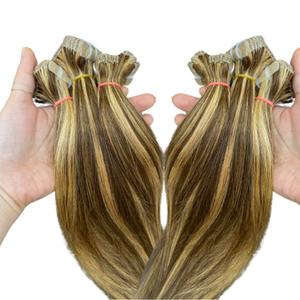 ผมต่อแบบเทปเรมี่แบบเทปจากผมมนุษย์ทอสีเปียโนจากผู้ผลิตที่ดีที่สุดในเวียดนาม - Product Image 1