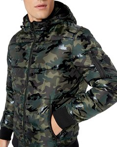 Top Trending Men's Puffer <b>Jacket</b> Breathable Canvas Winter Wear <b>Pattern</b> Decoration Stand Collar Front Soft High Quality Wholesale - Product Image 3