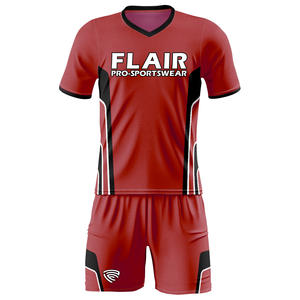 Camiseta de fútbol para niños de diseño retro personalizado, la mejor calidad, 100% poliéster, cómoda, transpirable, Parte delantera corta, conjuntos de nombre OEM nacional - Product Image 3