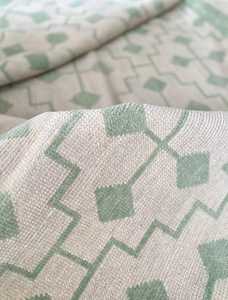 Tapis Oushak en Laine Fine de Taille Personnalisée Noué à la Main Design Floral Vintage Beige Vert Style Turc Motif Abstrait Vintage - Product Image 4