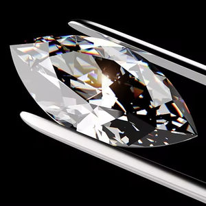 3x6มม.-8x16มม. สีขาว Marquise สดใสตัดหลวมธรรมชาติขุดแร่เพชรรูปร่าง - Product Image 1