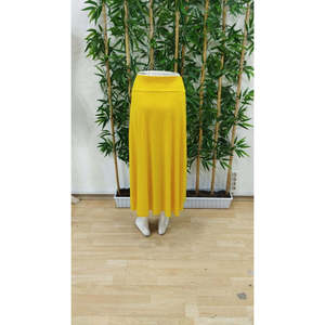 กระโปรงผู้หญิงทรงแซนดี้มีกระเป๋าและเลกกิ้ง รุ่น 32633 - สีเหลือง - Product Image 5
